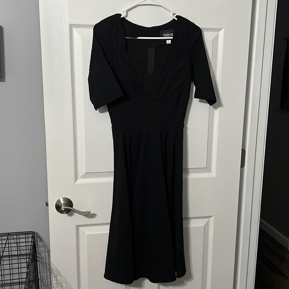 Black Collectif retro dress - M